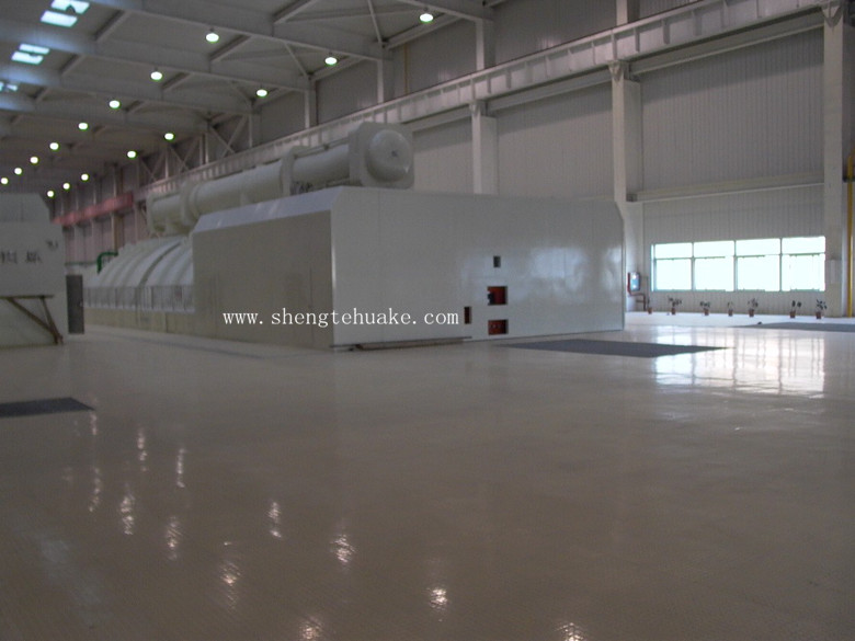 河南鶴壁電廠橡膠地板工程實(shí)圖